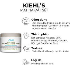 mặt nạ đất sét kiehl's